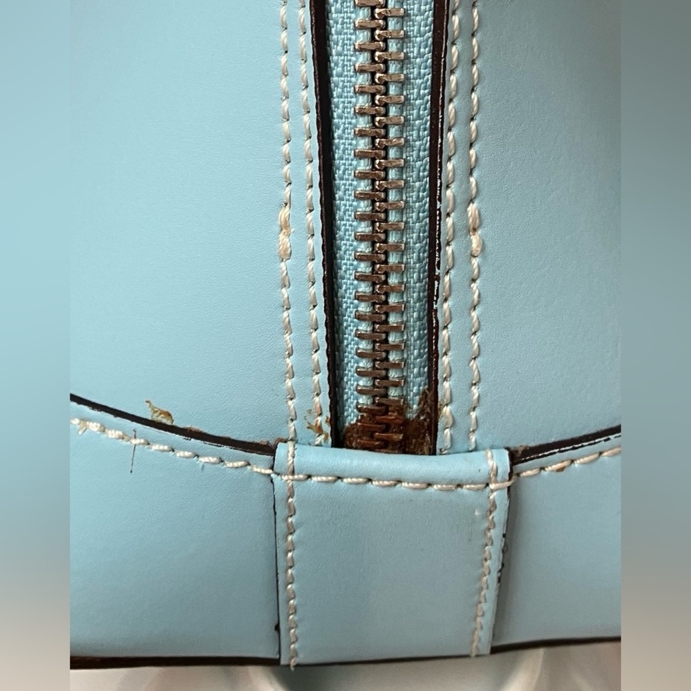 Alberta di Canio leather bag light blue - Picture 7 of 15